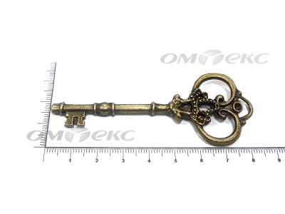 Декоративный элемент для творчества из металла "Ключ"8,5 см  - купить в Комсомольске-на-Амуре. Цена: 26.66 руб.