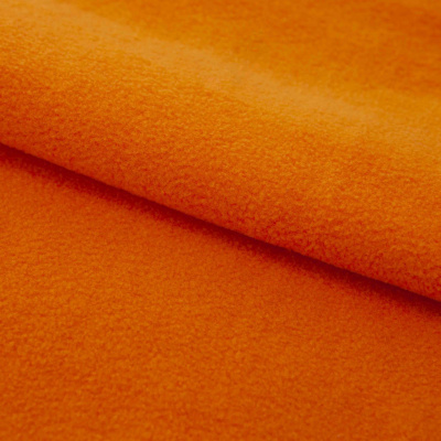 Флис DTY 16-1358, 250 г/м2, шир. 150 см, цвет оранжевый - купить в Комсомольске-на-Амуре. Цена 640.46 руб.