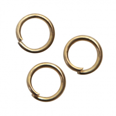 Кольцо  соединительное для бижутерии 5 мм, цв.-золото - купить в Комсомольске-на-Амуре. Цена: 0.44 руб.