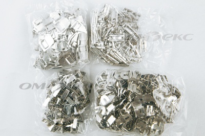 Крючки брючные 4 шипа "Стром" 144 шт. никель - купить в Комсомольске-на-Амуре. Цена: 383.97 руб.