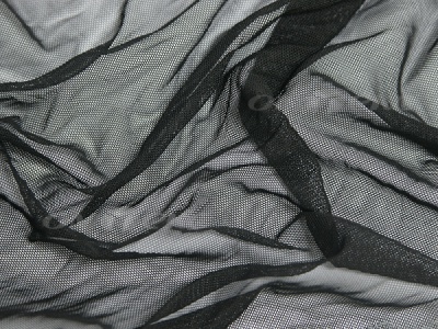 Сетка стрейч (7,81м/кг), 80 гр/м2, шир.160 см, цвет чёрный - купить в Комсомольске-на-Амуре. Цена 1 930.78 руб.