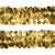 Тесьма с пайетками D16, шир. 30 мм/уп. 25+/-1 м, цвет золото - купить в Комсомольске-на-Амуре. Цена: 1 087.39 руб.