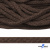 Шнур плетеный d-6 мм, 70% хлопок 30% полиэстер, уп.90+/-1 м, цв.1073-т.коричневый - купить в Комсомольске-на-Амуре. Цена: 594 руб.