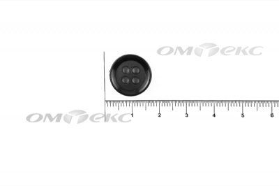 51400/15 мм (4 пр) черные пуговицы - купить в Комсомольске-на-Амуре. Цена: 0.67 руб.