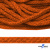Шнур плетеный d-6 мм, 70% хлопок 30% полиэстер, уп.90+/-1 м, цв.1066-апельсин - купить в Комсомольске-на-Амуре. Цена: 594 руб.