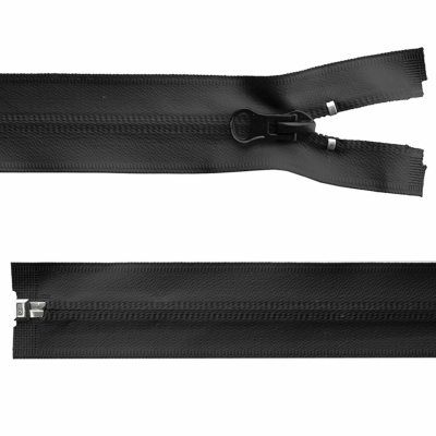 Молния водонепроницаемая PVC Т-7, 100 см, разъемная, цвет чёрный - купить в Комсомольске-на-Амуре. Цена: 61.89 руб.