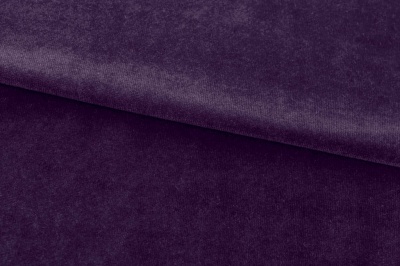 Бархат стрейч, 240 гр/м2, шир.160см, (2,4 м/кг), цвет 27/фиолет - купить в Комсомольске-на-Амуре. Цена 886.02 руб.