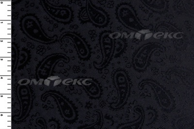 Ткань подкладочная жаккард Р14098, чёрный, 85 г/м2, шир. 150 см, 230T - купить в Комсомольске-на-Амуре. Цена 166.45 руб.