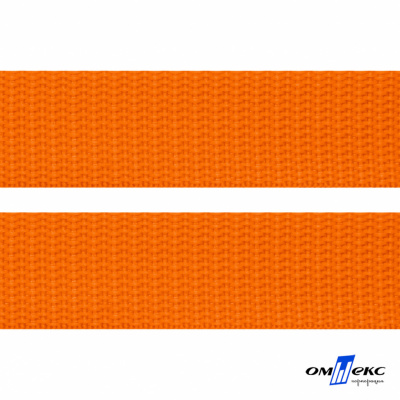 Оранжевый - цв.523 - Текстильная лента-стропа 550 гр/м2 ,100% пэ шир.50 мм (боб.50+/-1 м) - купить в Комсомольске-на-Амуре. Цена: 797.67 руб.