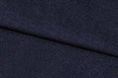 Ткань джинсовая №96, 160 гр/м2, шир.148см, цвет т.синий - купить в Комсомольске-на-Амуре. Цена 350.42 руб.