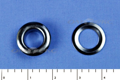 Люверсы металлические, блочка/кольцо, №5 (8 мм) упак.1000 шт- цв.никель - купить в Комсомольске-на-Амуре. Цена: 392 руб.