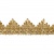 Тесьма металлизированная 0384-0240, шир. 40 мм/уп. 25+/-1 м, цвет золото - купить в Комсомольске-на-Амуре. Цена: 490.74 руб.