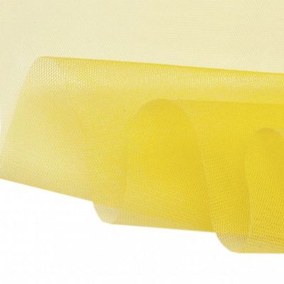 Фатин жесткий 16-68, 22 гр/м2, шир.180см, цвет жёлтый - купить в Комсомольске-на-Амуре. Цена 89.29 руб.