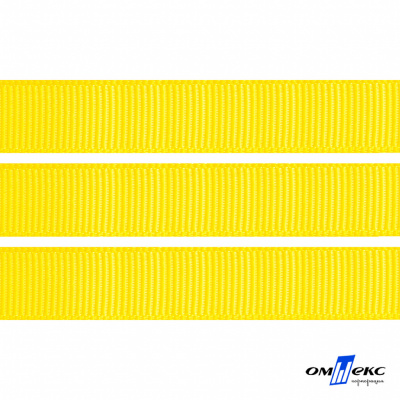Репсовая лента 020, шир. 12 мм/уп. 50+/-1 м, цвет жёлтый - купить в Комсомольске-на-Амуре. Цена: 152.05 руб.