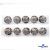 119-02 Кнопки пришивные декоративные металл 25 мм, цв.-никель - купить в Комсомольске-на-Амуре. Цена: 30.23 руб.