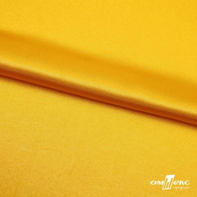 Поли креп-сатин 13-0859, 125 (+/-5) гр/м2, шир.150см, цвет жёлтый - купить в Комсомольске-на-Амуре. Цена 155.57 руб.