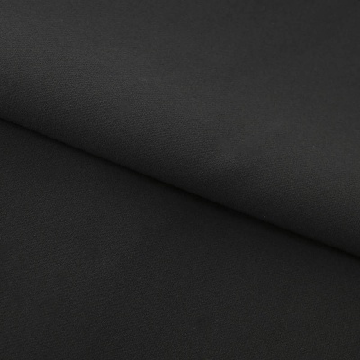 Костюмная ткань "Элис", 220 гр/м2, шир.150 см, цвет чёрный - купить в Комсомольске-на-Амуре. Цена 308 руб.
