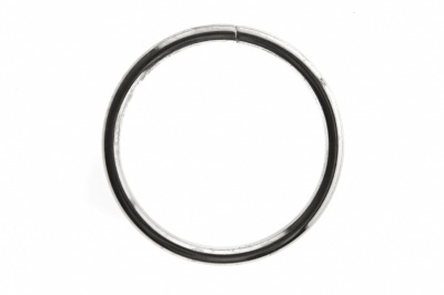 Кольцо металлическое №40 мм, цв.-никель - купить в Комсомольске-на-Амуре. Цена: 4.45 руб.