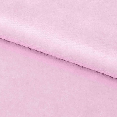 Велюр JS LIGHT 1, 220 гр/м2, шир.150 см, (3,3 м/кг), цвет бл.розовый - купить в Комсомольске-на-Амуре. Цена 1 055.34 руб.