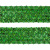 Тесьма с пайетками D4, шир. 35 мм/уп. 25+/-1 м, цвет зелёный - купить в Комсомольске-на-Амуре. Цена: 1 308.30 руб.