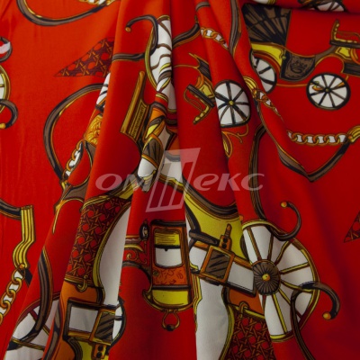 Плательная ткань "Фламенко" 16.1, 80 гр/м2, шир.150 см, принт этнический - купить в Комсомольске-на-Амуре. Цена 241.49 руб.