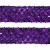 Тесьма с пайетками 12, шир. 35 мм/уп. 25+/-1 м, цвет фиолет - купить в Комсомольске-на-Амуре. Цена: 1 308.30 руб.