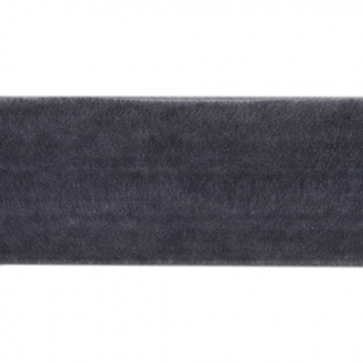 Лента бархатная нейлон, шир.25 мм, (упак. 45,7м), цв.189-т.серый - купить в Комсомольске-на-Амуре. Цена: 981.09 руб.