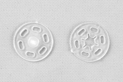 Кнопки пришивные пластиковые 15 мм, блистер 24шт, цв.-прозрачные - купить в Комсомольске-на-Амуре. Цена: 68.79 руб.