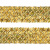 Тесьма с пайетками D16, шир. 35 мм/уп. 25+/-1 м, цвет золото - купить в Комсомольске-на-Амуре. Цена: 1 281.60 руб.