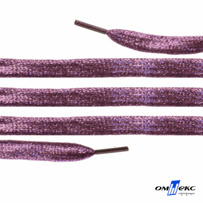 Шнурки #107-01, плоские 130 см, цв.розовый металлик - купить в Комсомольске-на-Амуре. Цена: 35.45 руб.
