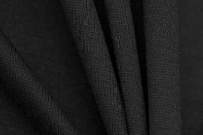 Трикотаж "Grange" BLACK 1# (2,38м/кг), 280 гр/м2, шир.150 см, цвет чёрно-серый - купить в Комсомольске-на-Амуре. Цена 861.22 руб.