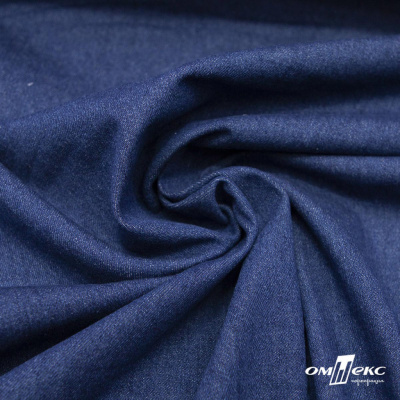 Ткань костюмная "Джинс", 315 г/м2, 100% хлопок, шир. 150 см,   Цв. 7/ Dark blue - купить в Комсомольске-на-Амуре. Цена 588 руб.
