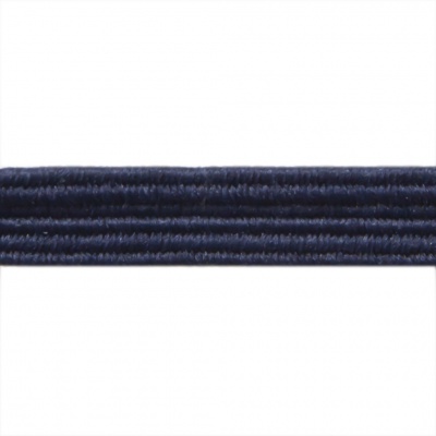 Резиновые нити с текстильным покрытием, шир. 6 мм ( упак.30 м/уп), цв.- 117-т.синий - купить в Комсомольске-на-Амуре. Цена: 152.05 руб.