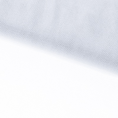 Трикотажное полотно Тюль Кристалл, 100% полиэфир, 16-01/белый, 15гр/м2, шир.160см. - купить в Комсомольске-на-Амуре. Цена 129.70 руб.