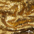 Трикотажное полотно, Сетка с пайетками,188 гр/м2, шир.140 см, цв.-тем.золото (#51) - купить в Комсомольске-на-Амуре. Цена 505.15 руб.