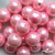0404-00108-Бусины пластиковые под жемчуг "ОмТекс", 16 мм, (уп.50гр=24+/-1шт) цв.101-св.розовый - купить в Комсомольске-на-Амуре. Цена: 44.18 руб.