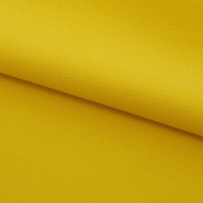 Креп стрейч Амузен 14-0756, 85 гр/м2, шир.150см, цвет жёлтый - купить в Комсомольске-на-Амуре. Цена 194.07 руб.