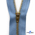 Молнии джинсовые металл т-4, 18 см латунь (YG), цв.-деним (231) - купить в Комсомольске-на-Амуре. Цена: 21.57 руб.