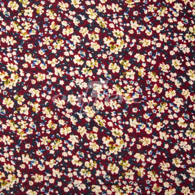 Плательная ткань "Софи" 5.1, 75 гр/м2, шир.150 см, принт растительный - купить в Комсомольске-на-Амуре. Цена 243.96 руб.