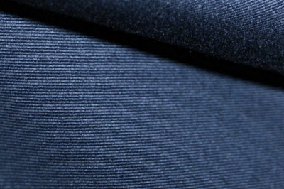 Ткань костюмная 8874/3, цвет темно-синий, 100% полиэфир - купить в Комсомольске-на-Амуре. Цена 433.60 руб.