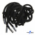 Шнурки #107-05, круглые 130 см, декор.наконечник, цв.чёрный - купить в Комсомольске-на-Амуре. Цена: 22.56 руб.