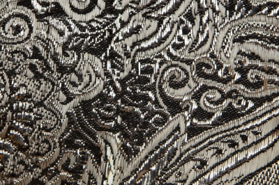 Ткань костюмная жаккард №11, 140 гр/м2, шир.150см, цвет тем.серебро - купить в Комсомольске-на-Амуре. Цена 383.29 руб.