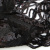 Трикотажное полотно с пайетками, шир.130 см, #311-бахрома чёрная - купить в Комсомольске-на-Амуре. Цена 1 183.35 руб.