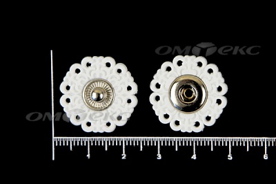 Кнопки пришивные №6 S20мм пластиковые белые - купить в Комсомольске-на-Амуре. Цена: 9.88 руб.