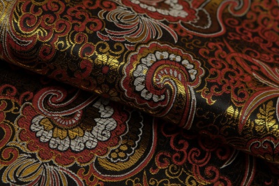 Ткань костюмная жаккард, 135 гр/м2, шир.150см, цвет бордо№6 - купить в Комсомольске-на-Амуре. Цена 441.95 руб.
