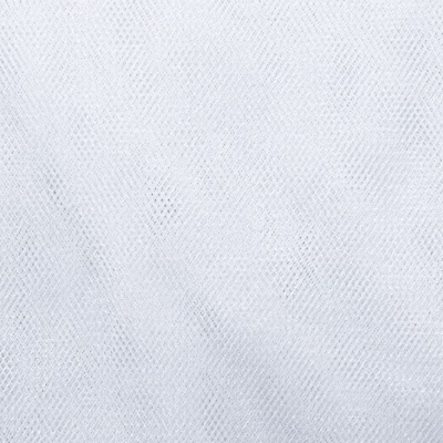 Трикотажное полотно Тюль Кристалл, 100% полиэфир, 16-01/белый, 15гр/м2, шир.160см. - купить в Комсомольске-на-Амуре. Цена 129.70 руб.