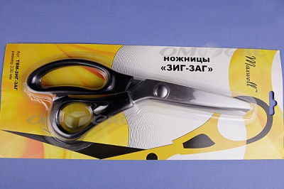 Ножницы ЗИГ-ЗАГ "MAXWELL" 230 мм - купить в Комсомольске-на-Амуре. Цена: 1 041.25 руб.