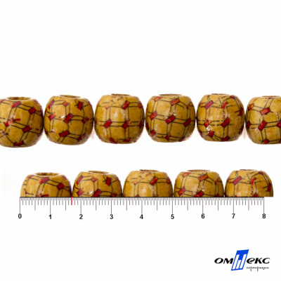 0189-Бусины деревянные "ОмТекс", 17 мм, упак.50+/-3шт - купить в Комсомольске-на-Амуре. Цена: 83.66 руб.