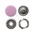 Кнопка рубашечная (закрытая) 9,5мм - эмаль, цв.003 - розовый - купить в Комсомольске-на-Амуре. Цена: 5.74 руб.