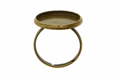 Заготовка для рукоделия металлическая фигурная для кольца 15мм - купить в Комсомольске-на-Амуре. Цена: 7.44 руб.